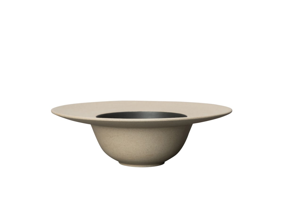 Soup plate Fumiko Beige/black