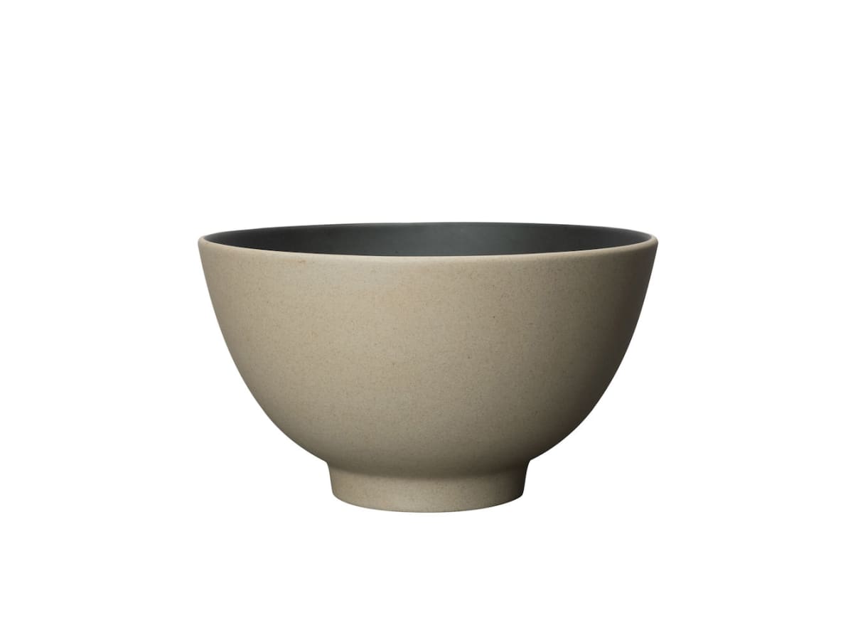 Serving bowl Fumiko Beige/black