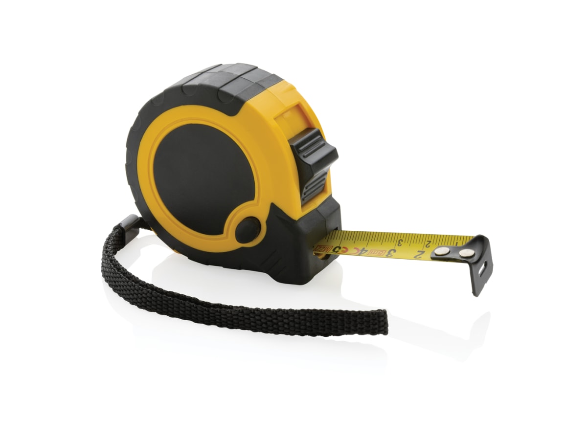 RCS återvunnen plast 5M/19mm måttband med stoppknapp