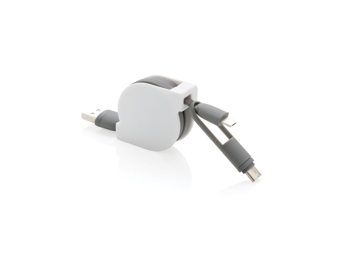Utdragbar 3-i-1 kabel