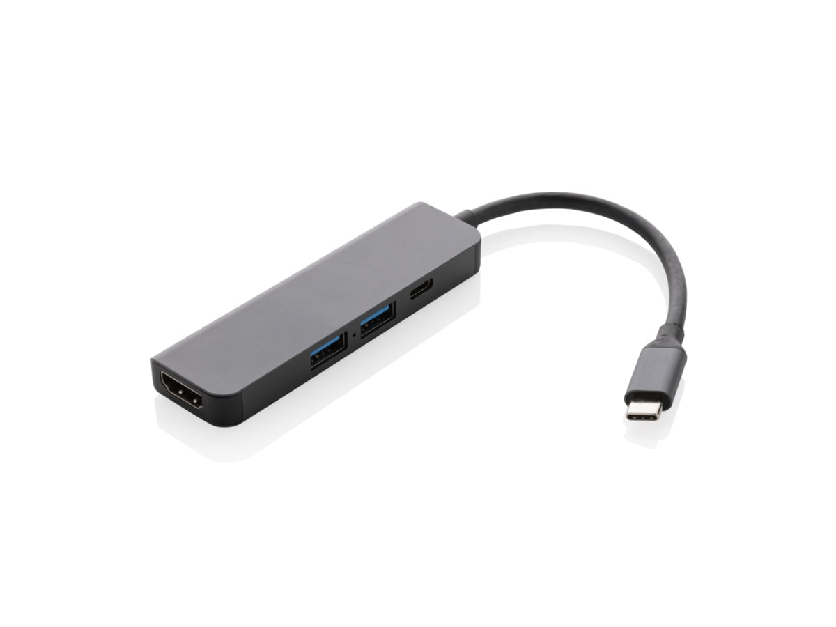 Terra hub med HDMI input i RCS återvunnen aluminium