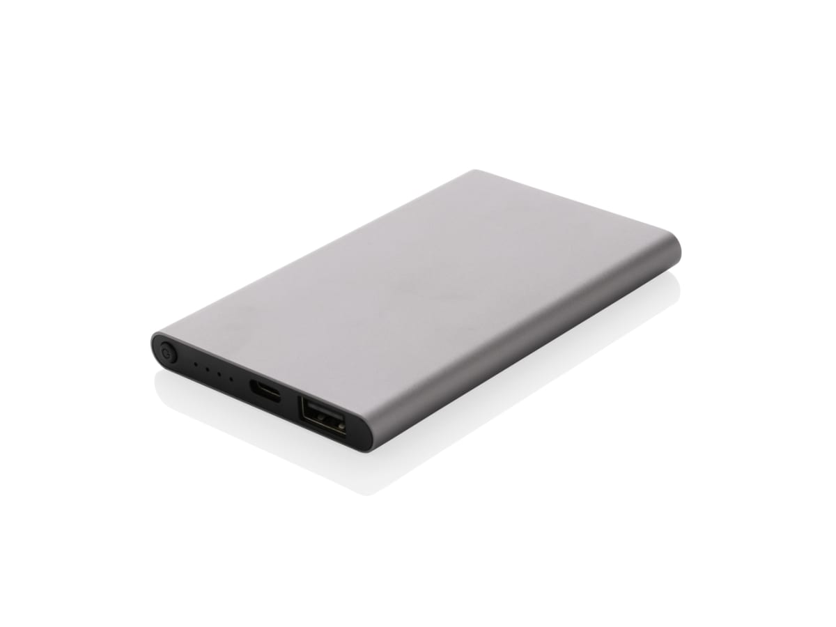 4.000mAh powerbank, type C, RCS återvunnen plast/aluminium