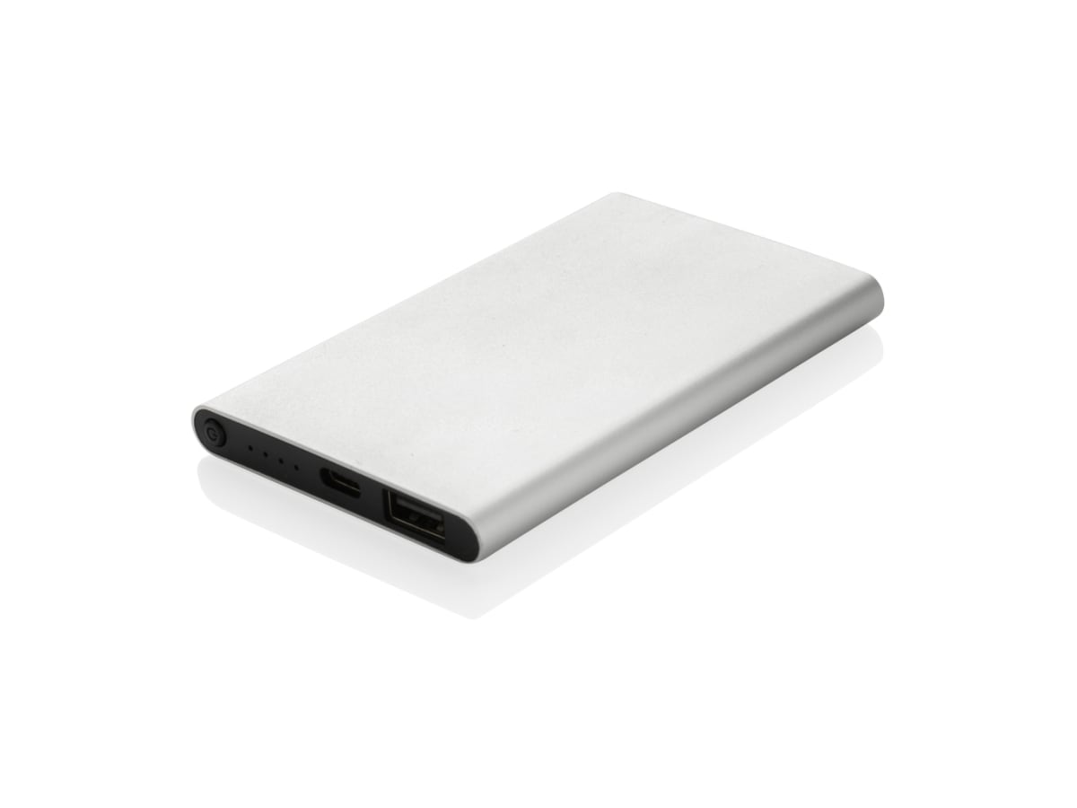 4.000mAh powerbank, type C, RCS återvunnen plast/aluminium