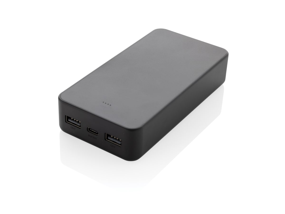 Boostcore RCS powerbank i återvunnen plast 20.000mAh USB