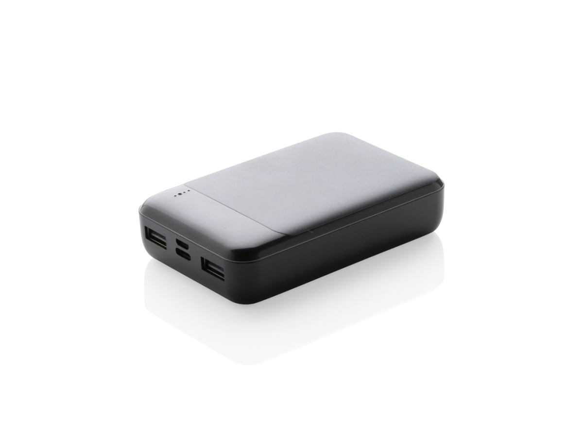 10.000 mAh powerbank i återvunnen plast, RCS standard