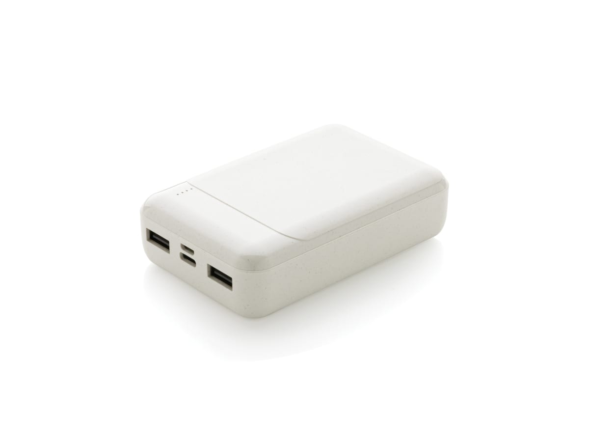 10.000 mAh powerbank i återvunnen plast, RCS standard