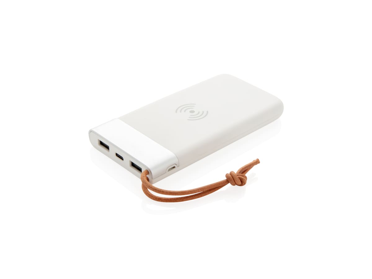 Aria 8.000 mAh 5W powerbank med trådlös laddning