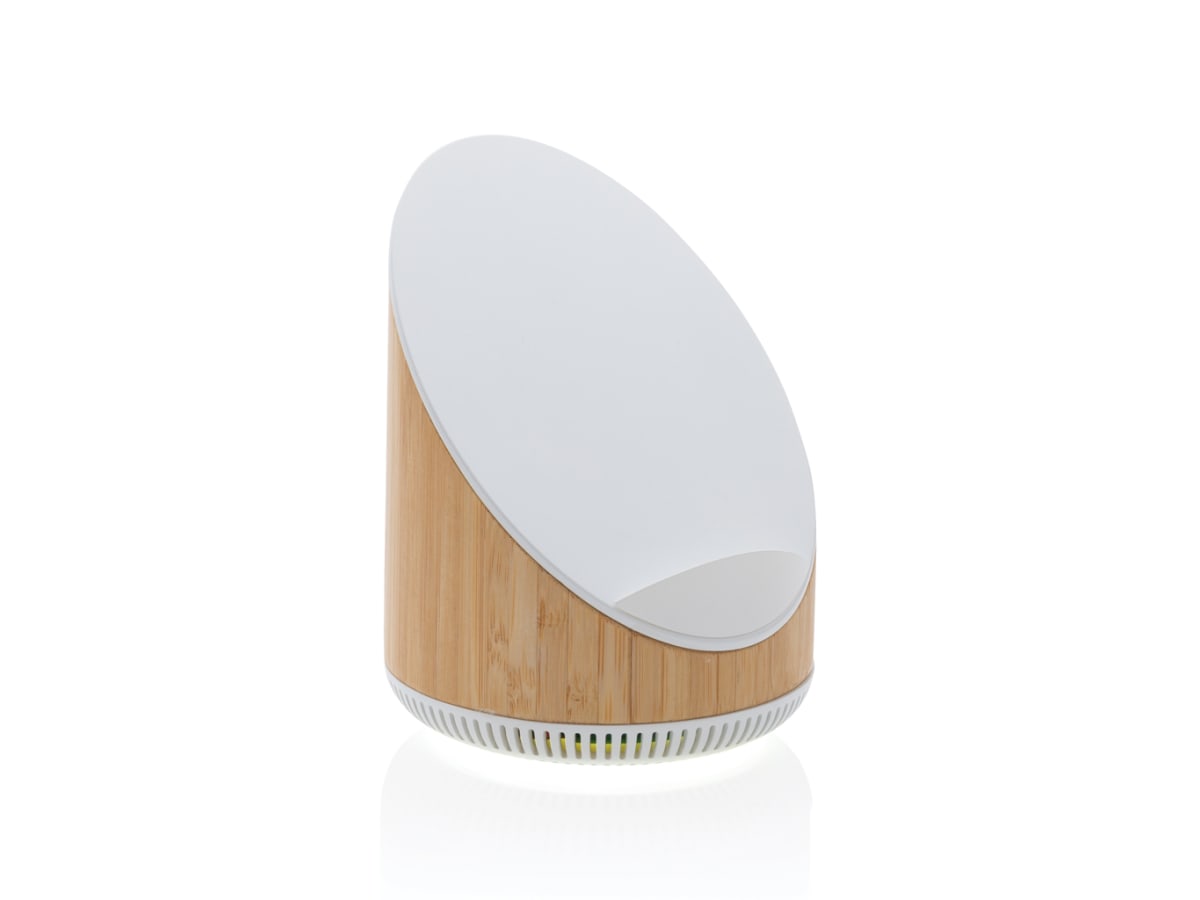 Ovate bambu 5W högtalare med 15W trådlös laddning