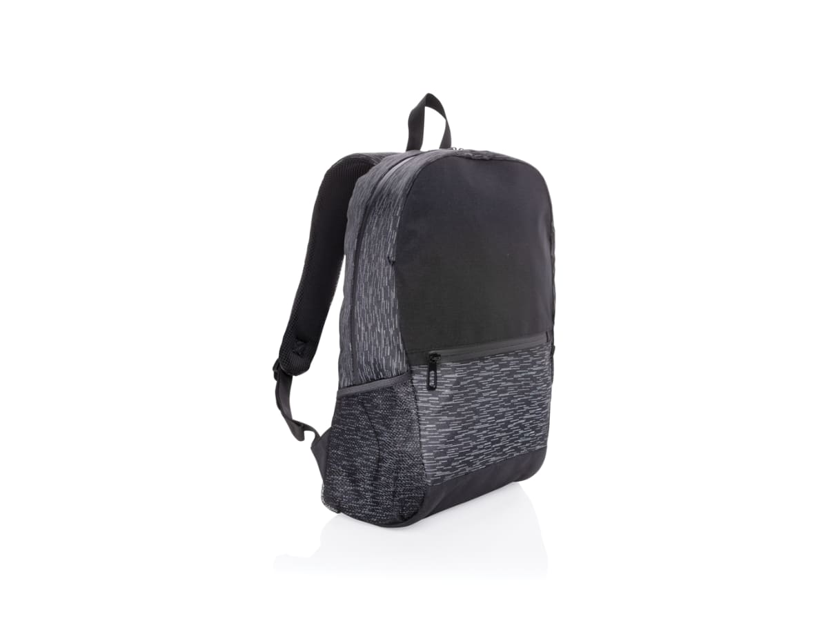 RPET reflekterande laptopryggsäck med AWARE™ spårämne