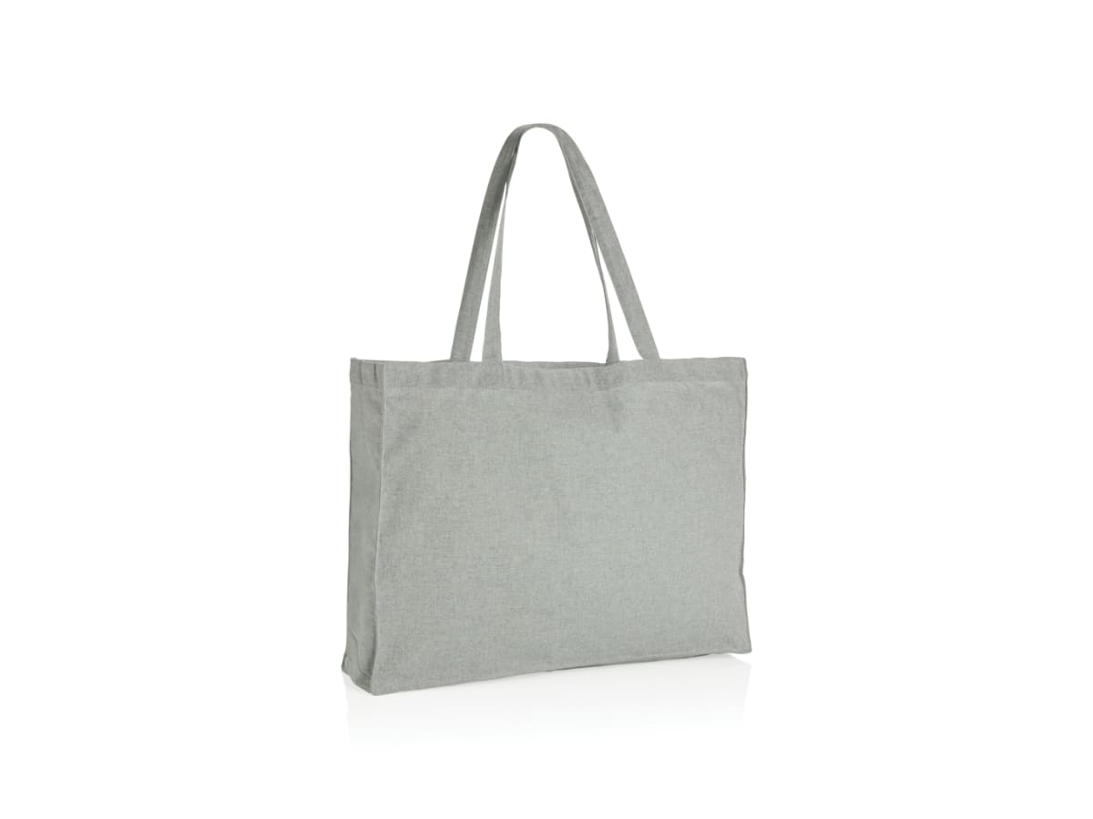 Impact AWARE™ shoppingkasse m. bälg återvunnen bomull 145gr