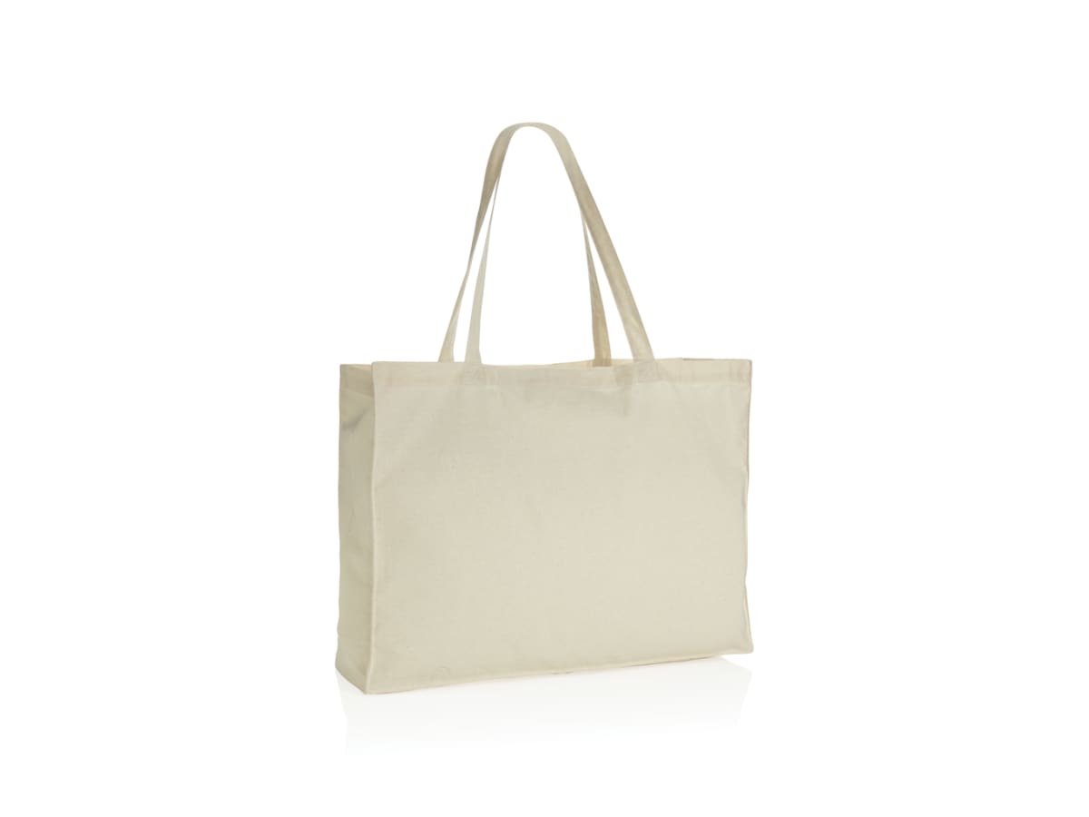 Impact AWARE™ shoppingkasse m. bälg återvunnen bomull 145gr