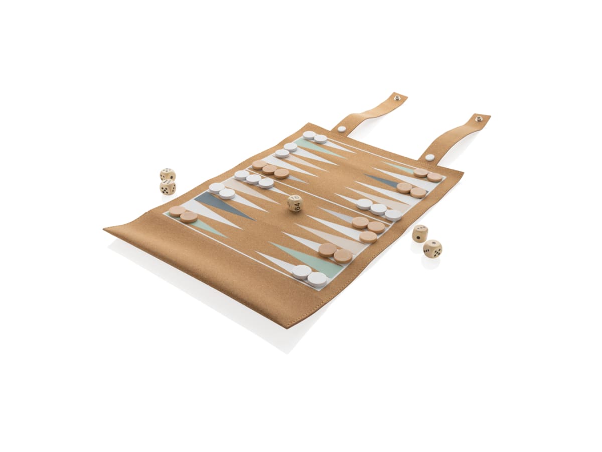 Britton kork hopvikbart backgammon och dam-spel