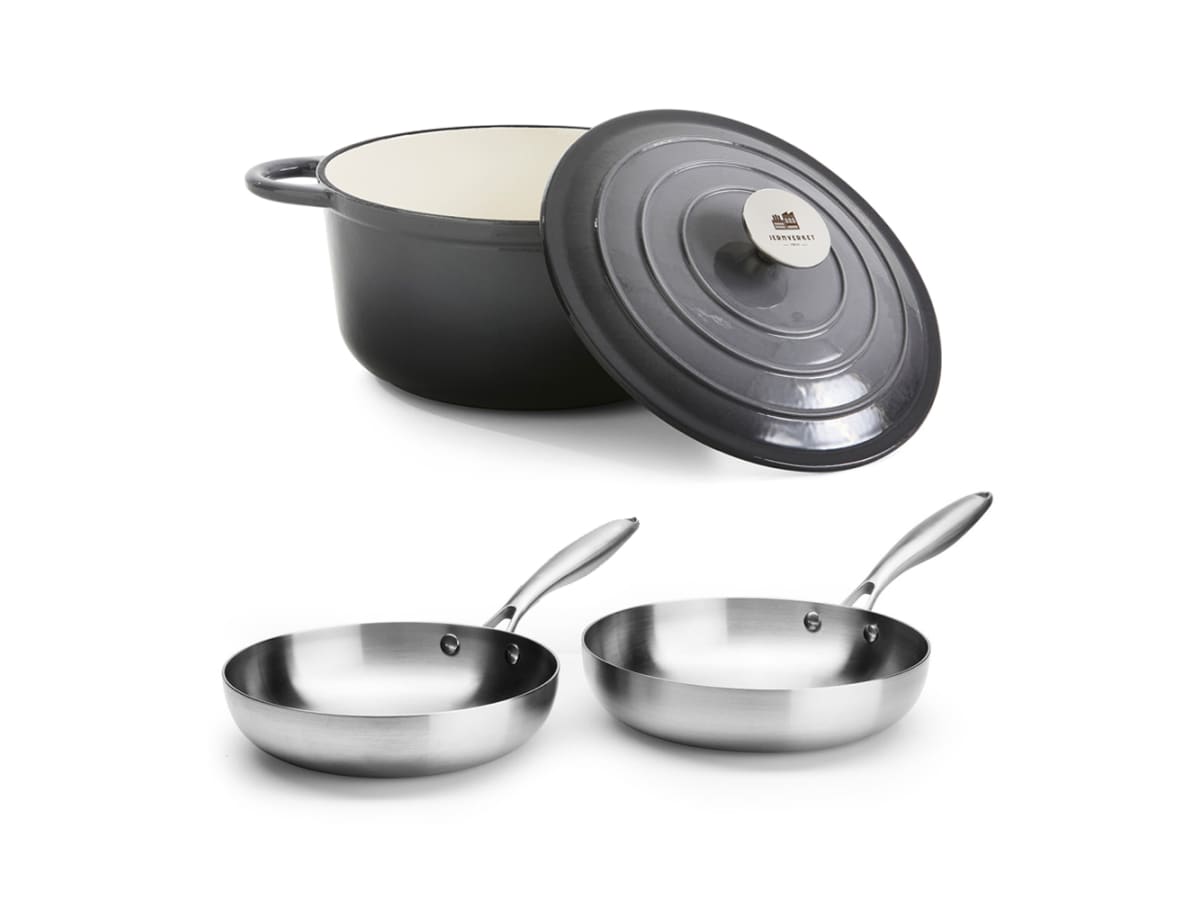 Pannset & Gjutjärnsgryta