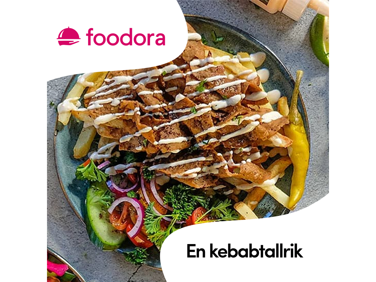 En kebabtallrik - Foodora