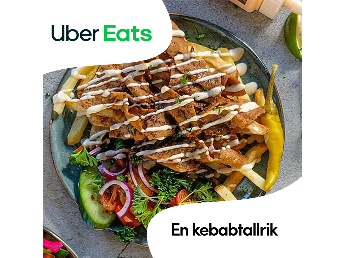 En kebabtallrik - Uber Eats