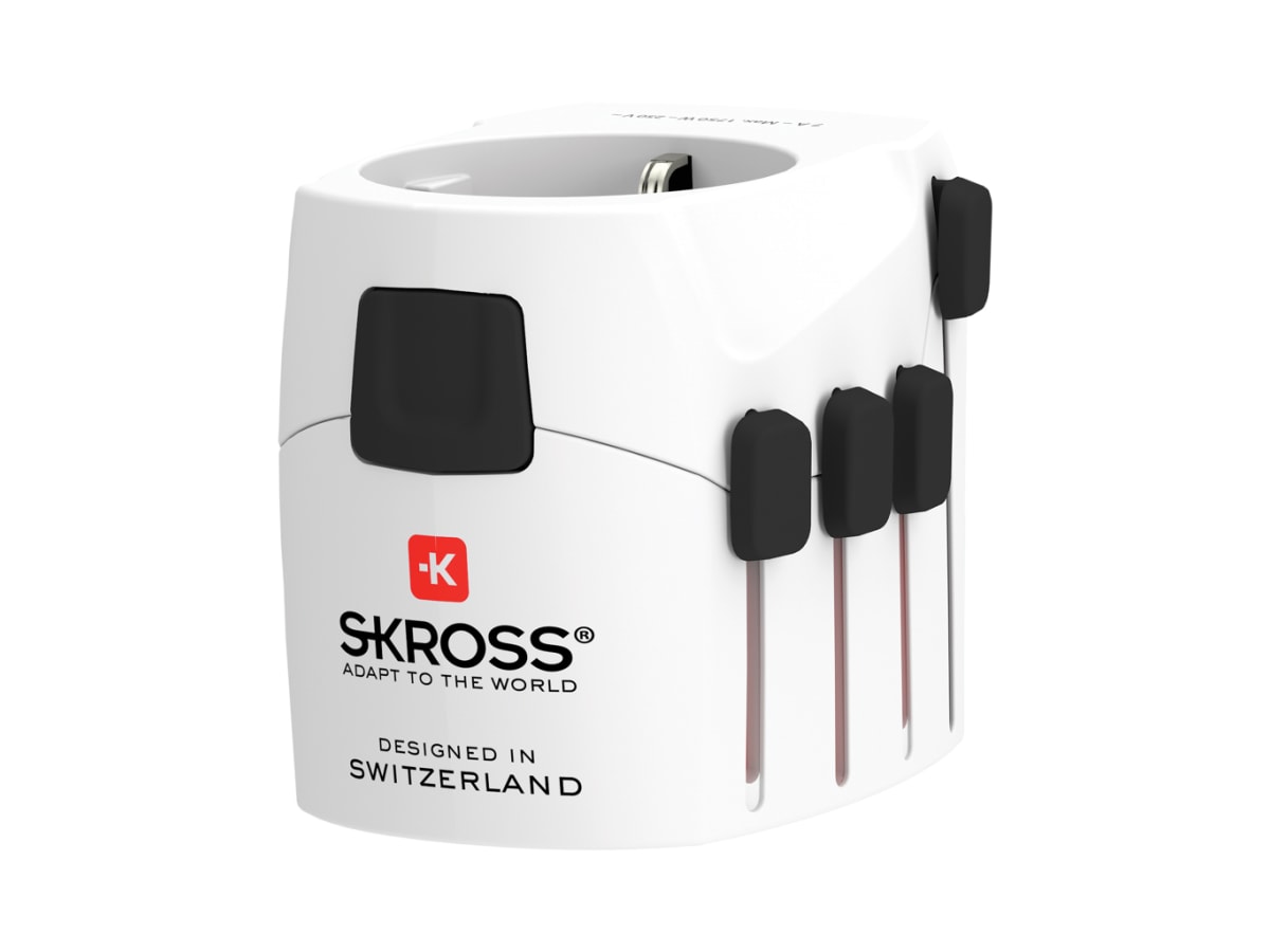 SKROSS Pro 3-polig världsreseadapter, vit, Skross - Köp gåvokort ...