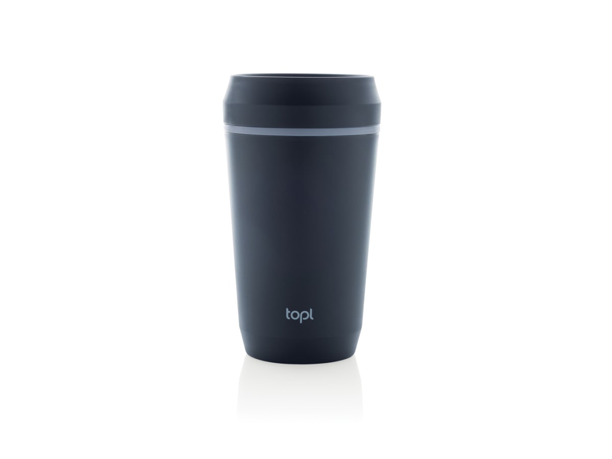 Topl To Go-glas av återvunnen plast Patenterat 360-lock 354