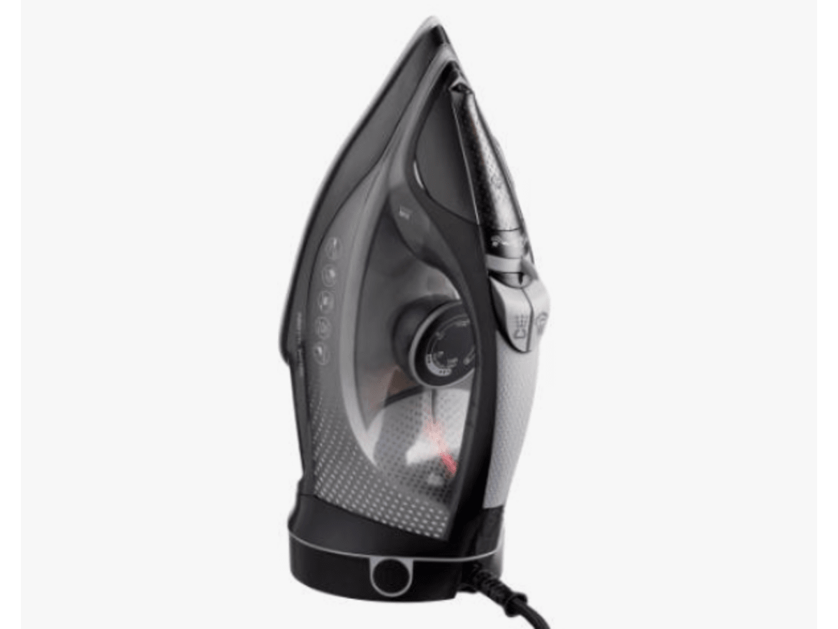 Sladdlöst ångstrykjärn 2400 watt Svart/Grå