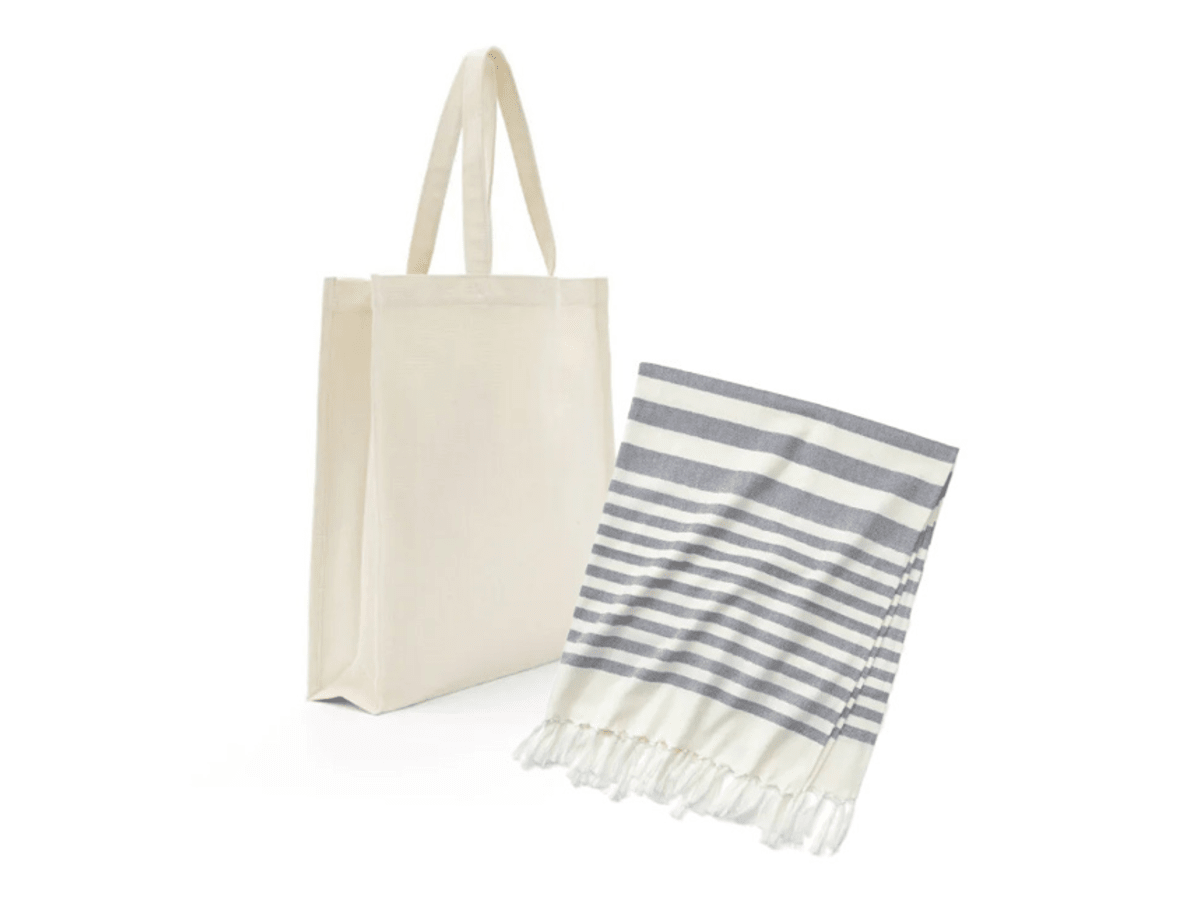 Tote Bag i ekologisk bomull & Hamamhandduk 