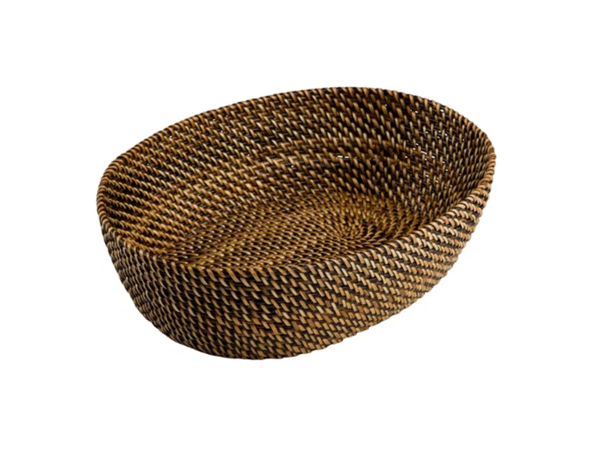 Flätad korg oval