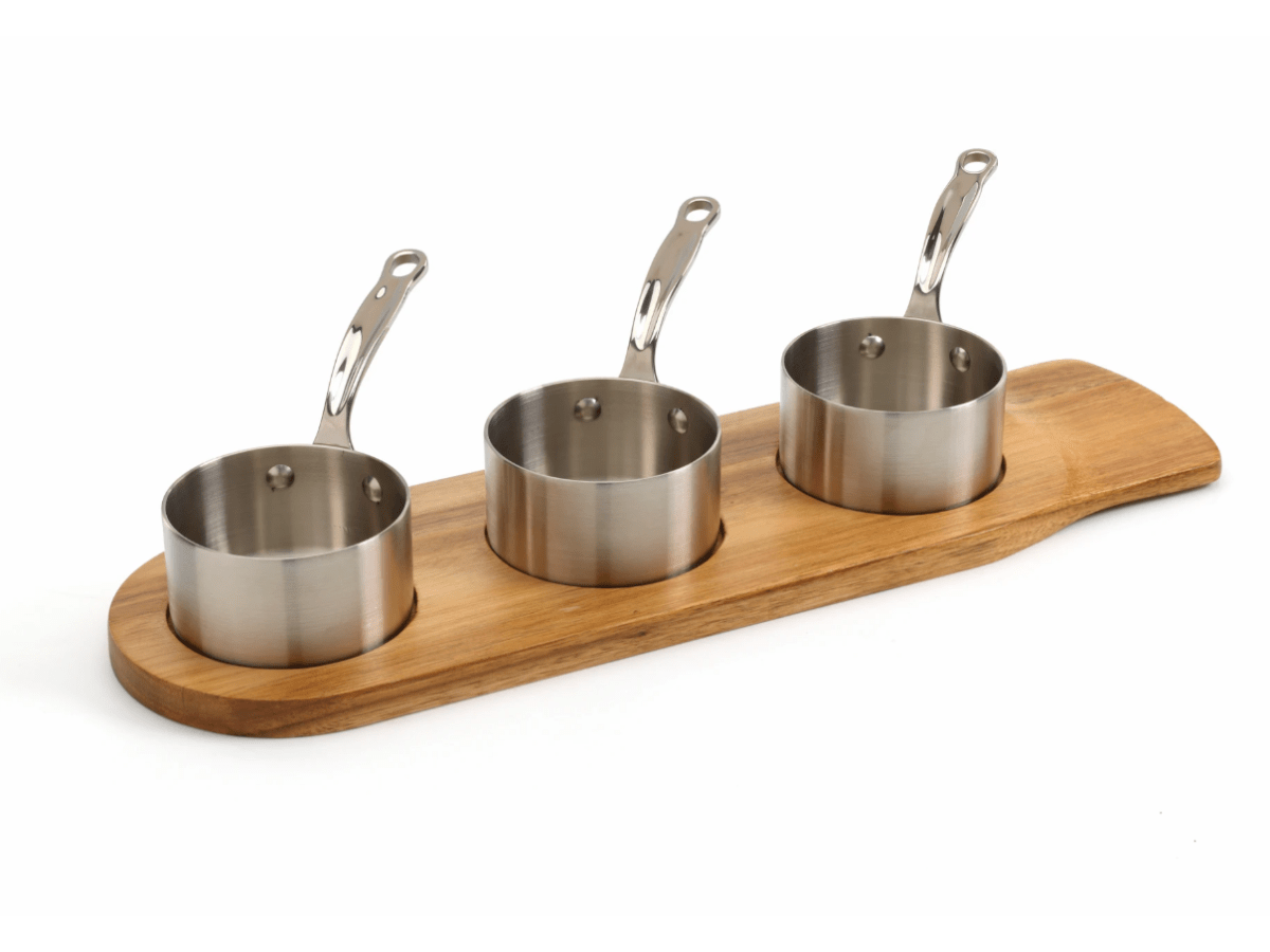 Minikastrullset i 3 delar, 9 cm