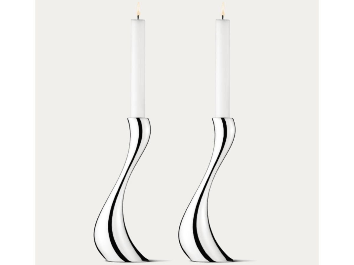 COBRA Ljusstake rostfritt stål, stor. 2 st.