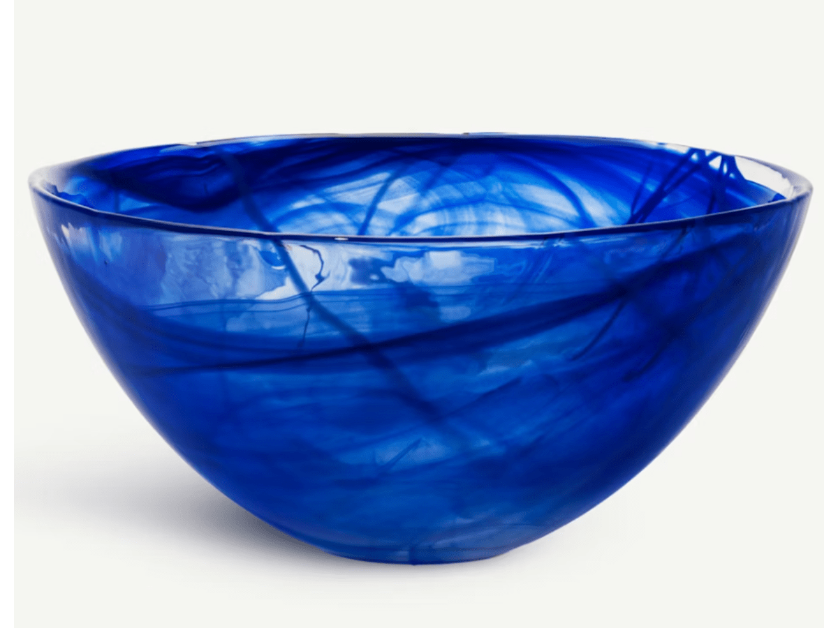 Contrast skål, blå 350mm