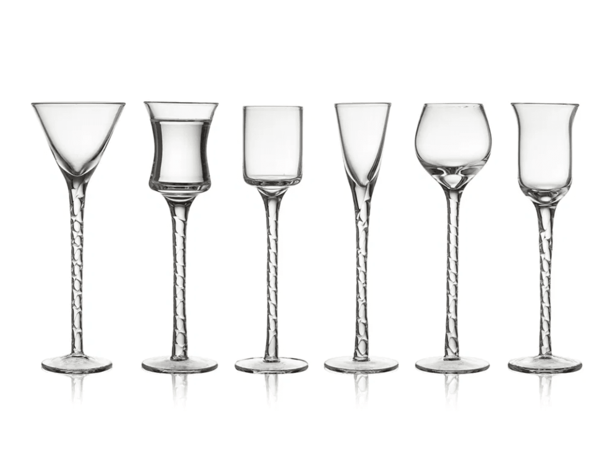 Lyngby Glas Rom Snapsglas, 6 st. Klar