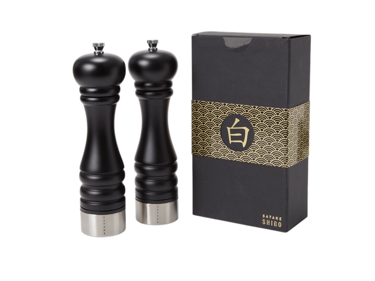 Satake Shiro 2-pack Kryddkvarn, svart 25 cm