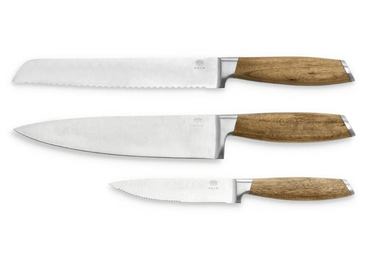 Knivset 3 delar Akacia