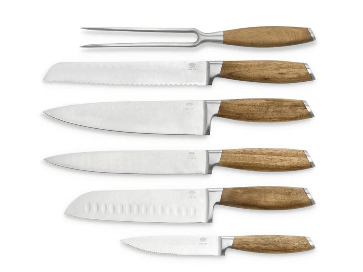 Knivset 6 delar Akacia