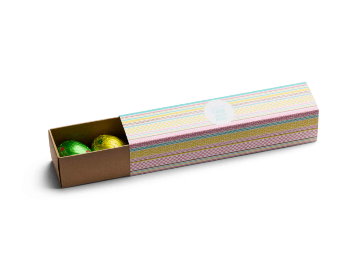 Easter Gift Box, 150 gr med inslagna ägg & logotyp