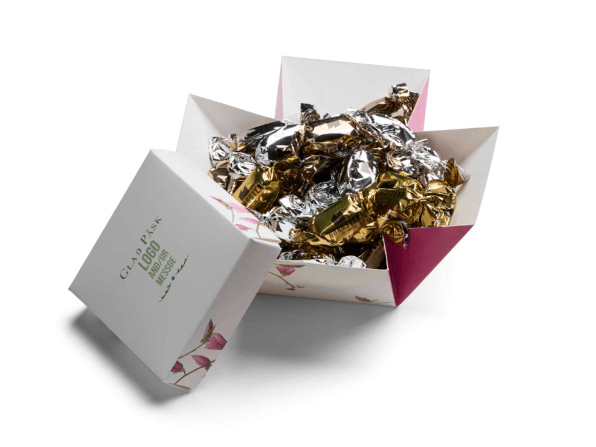Easter Cube, 200 gr med choklad & logotyp