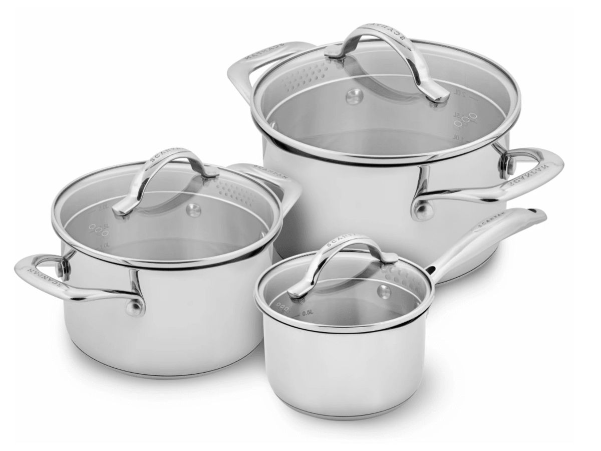 Grytset i 3 delar 1,8 l, 3,4 l & 4,8 l