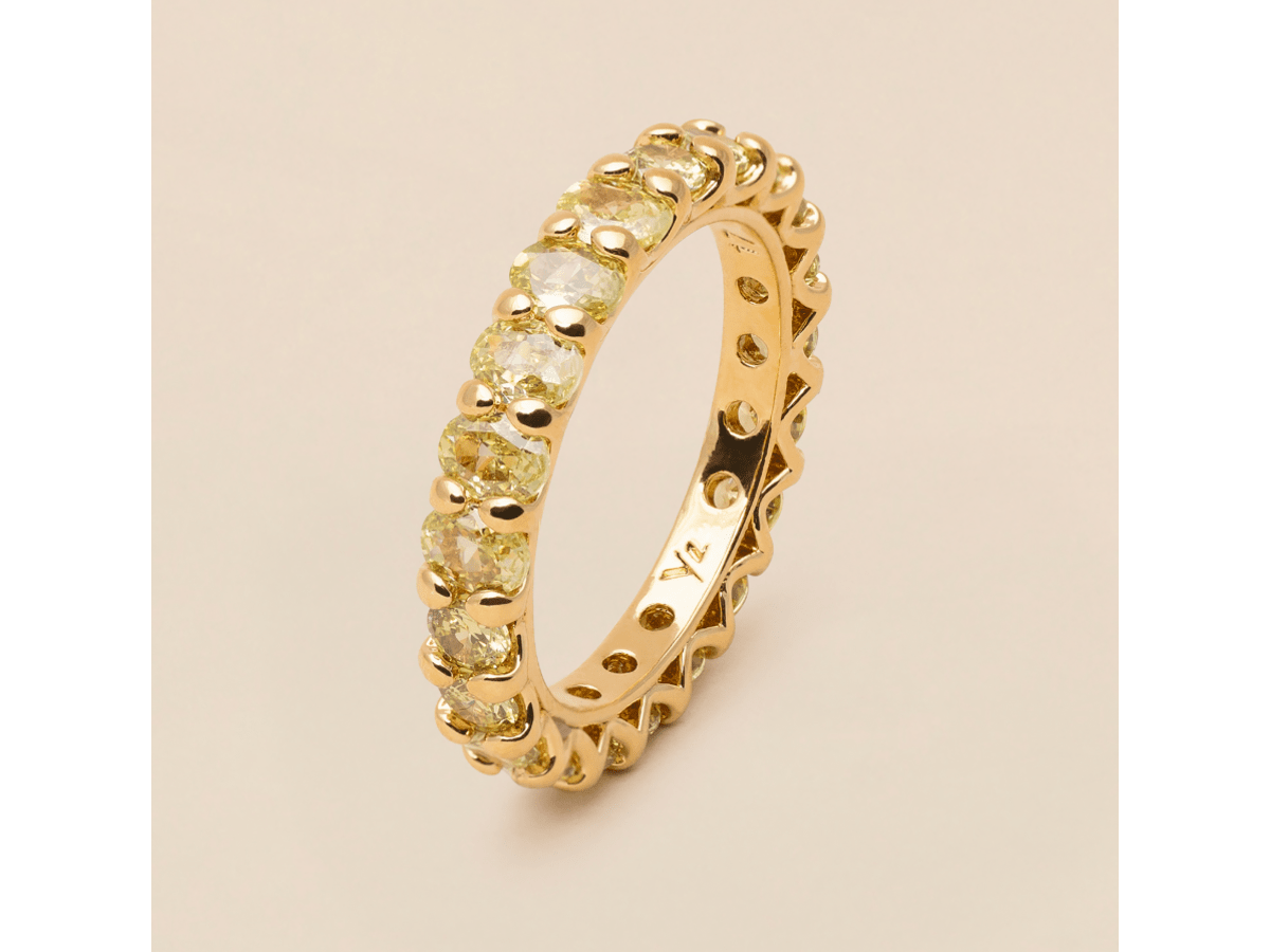Julien ring – Guld/Peridot