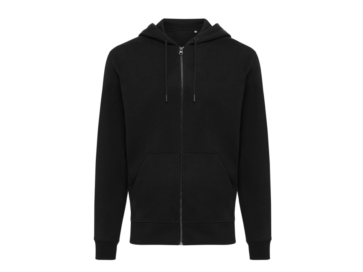 IQONIQ Abisko hoodie med dragkedja i återvunnen bomull