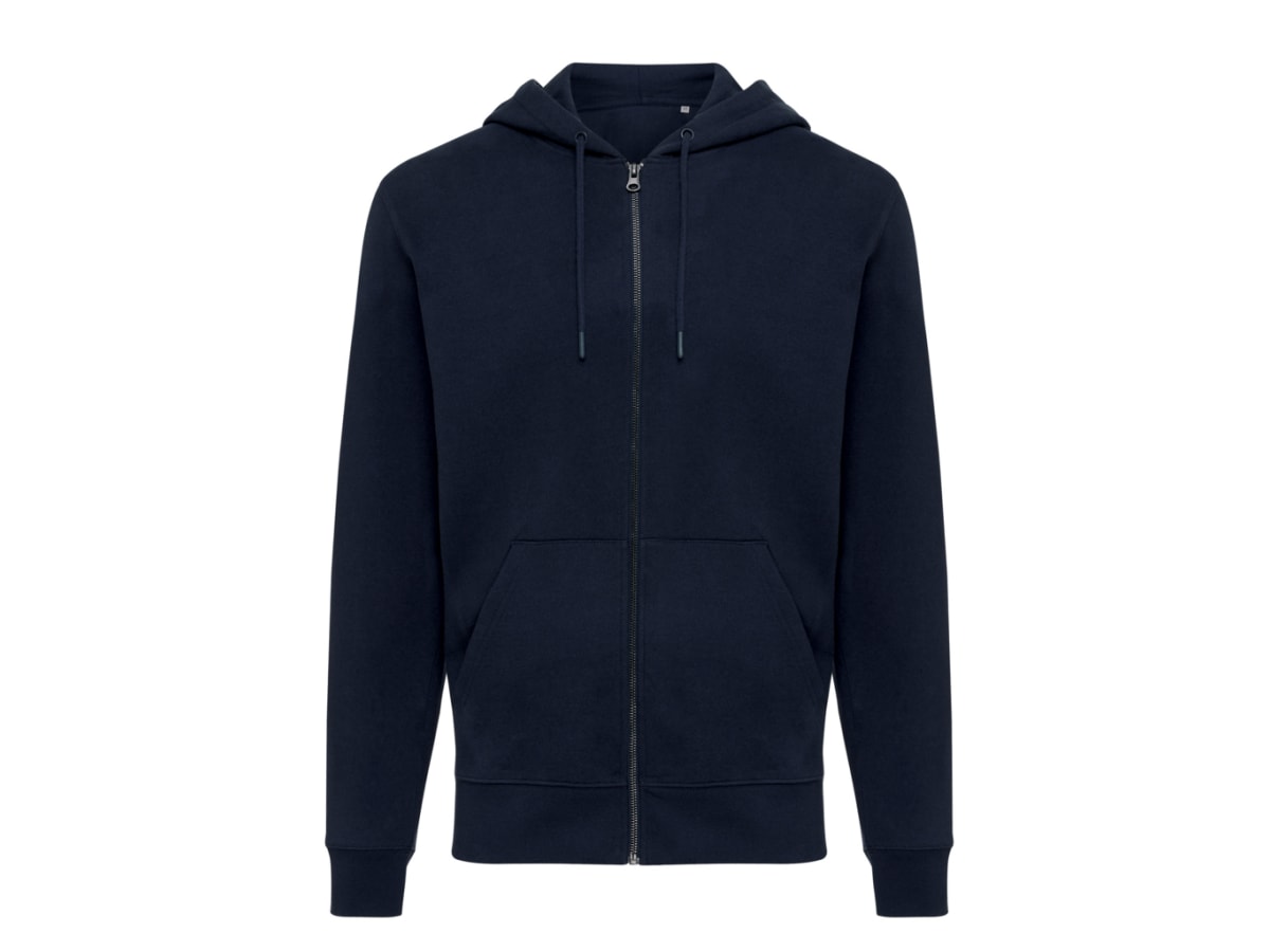 IQONIQ Abisko hoodie med dragkedja i återvunnen bomull