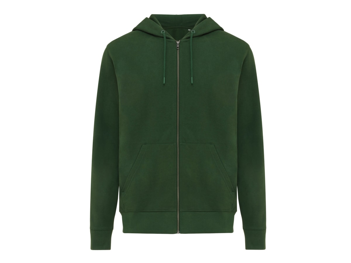 IQONIQ Abisko hoodie med dragkedja i återvunnen bomull