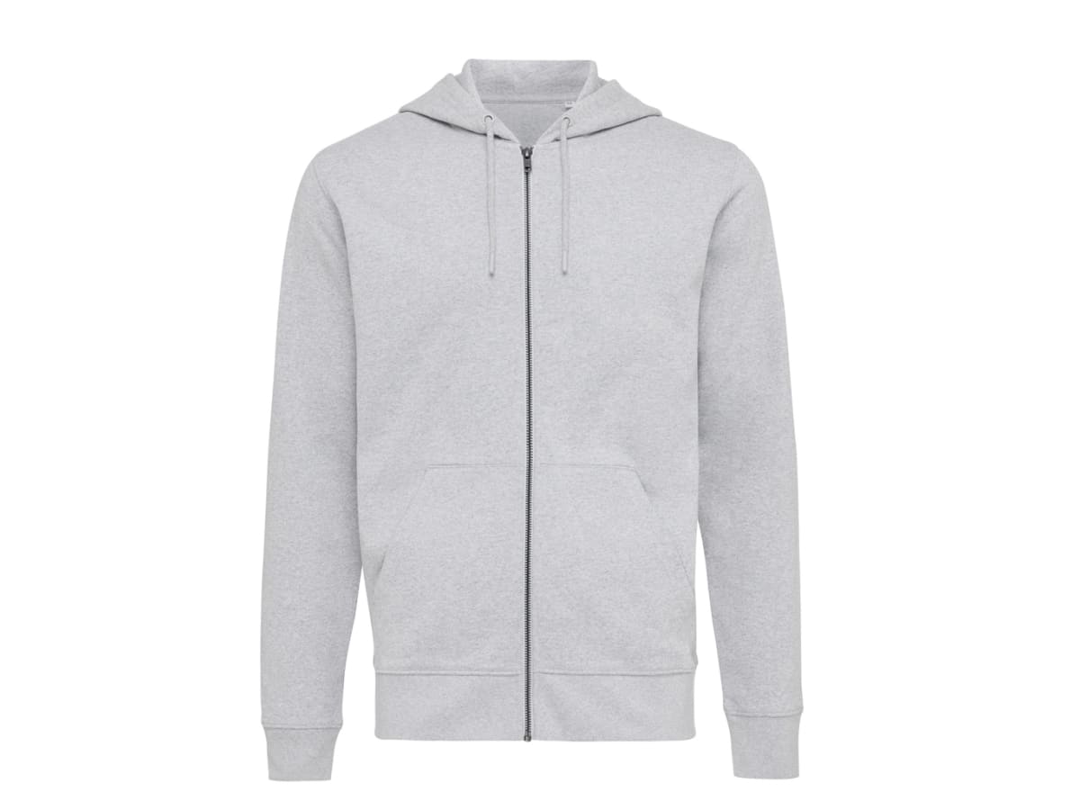 IQONIQ Abisko hoodie med dragkedja i återvunnen bomull