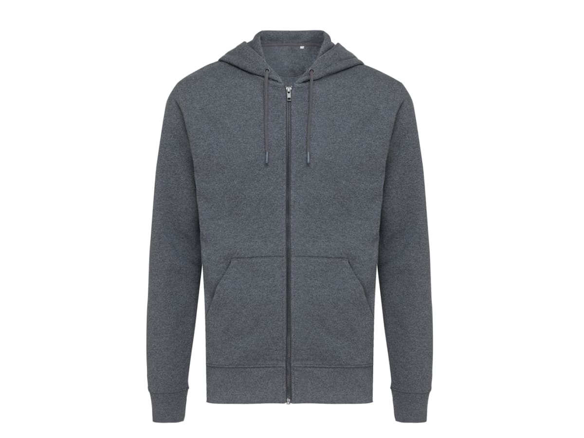 IQONIQ Abisko hoodie med dragkedja i återvunnen bomull
