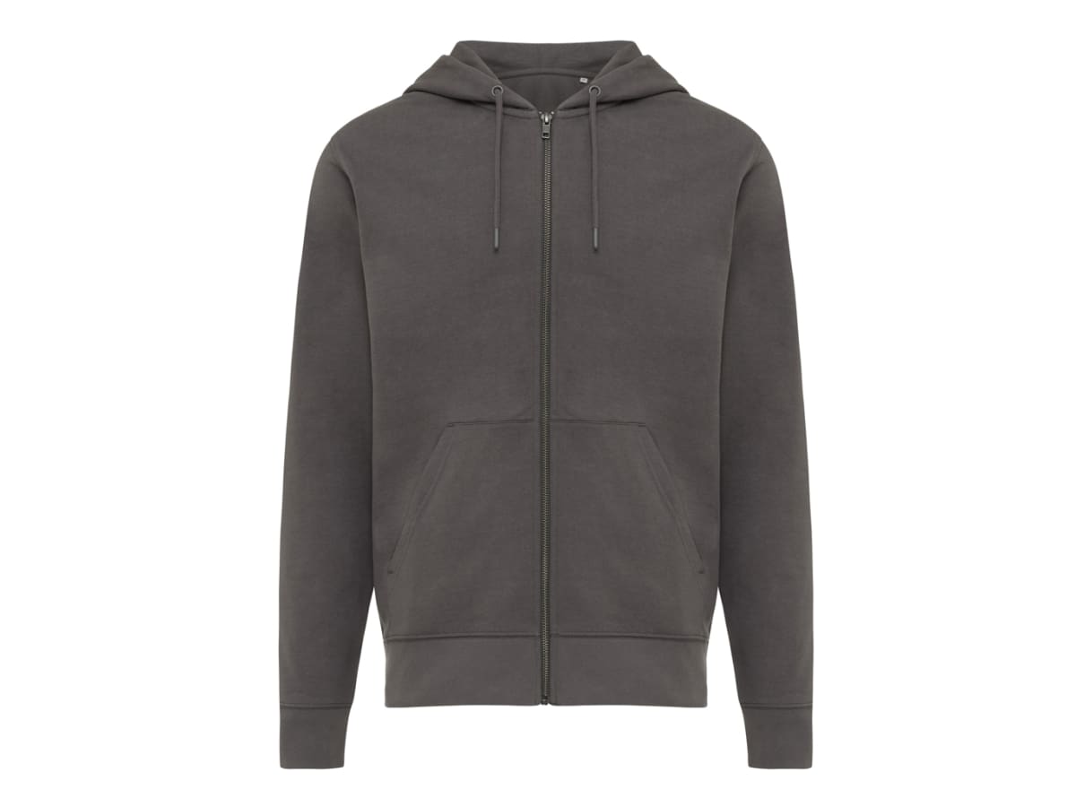 IQONIQ Abisko hoodie med dragkedja i återvunnen bomull