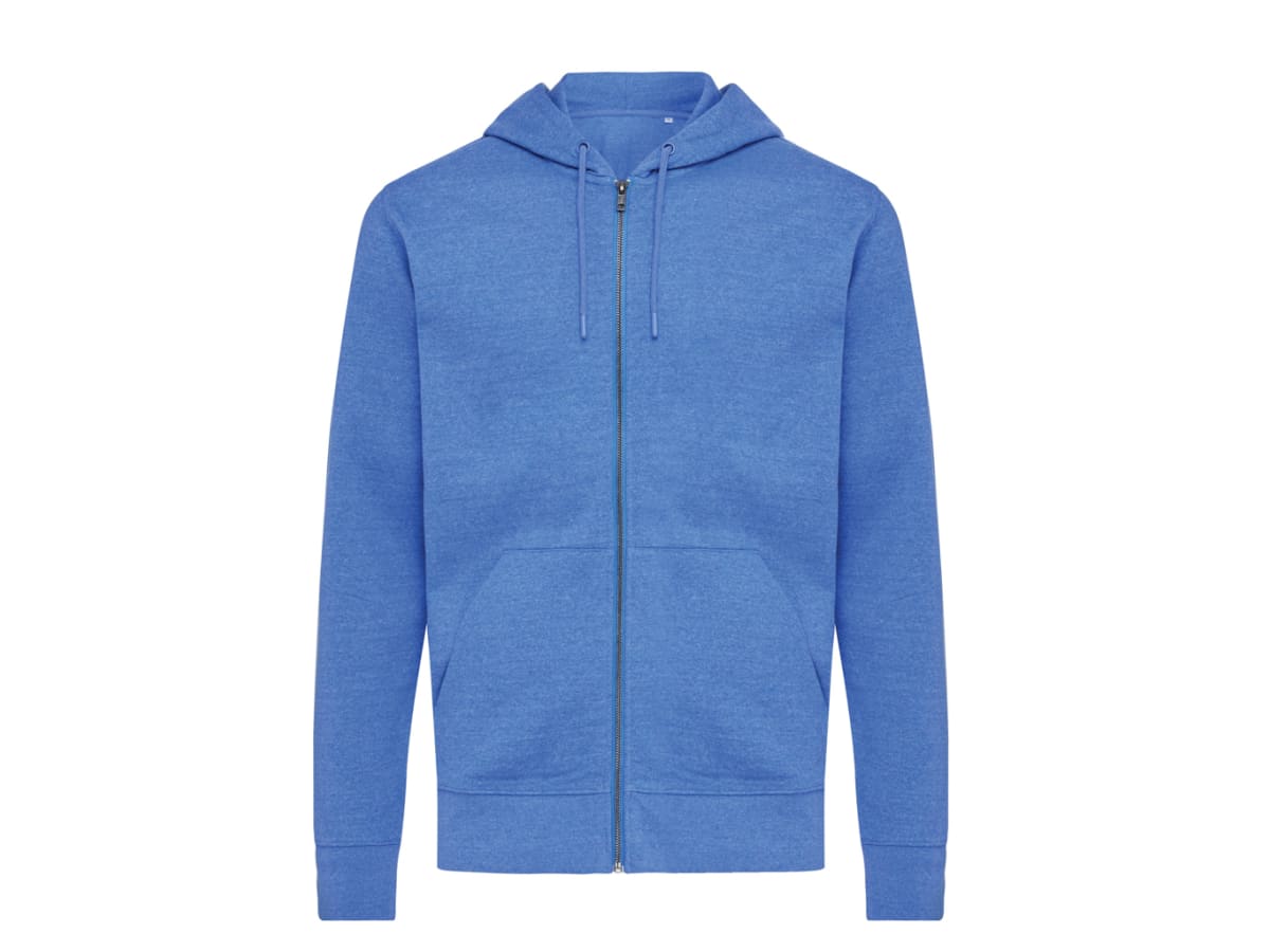 IQONIQ Abisko hoodie med dragkedja i återvunnen bomull