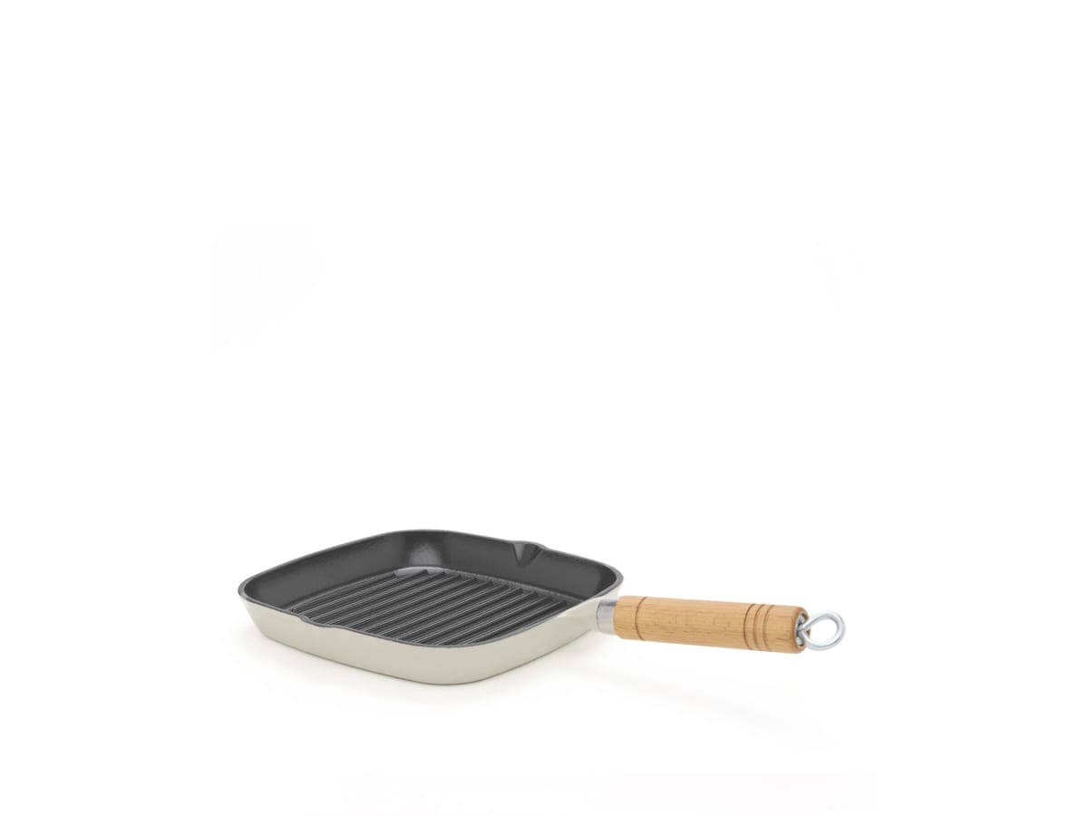 Grillpanna med trähandtag