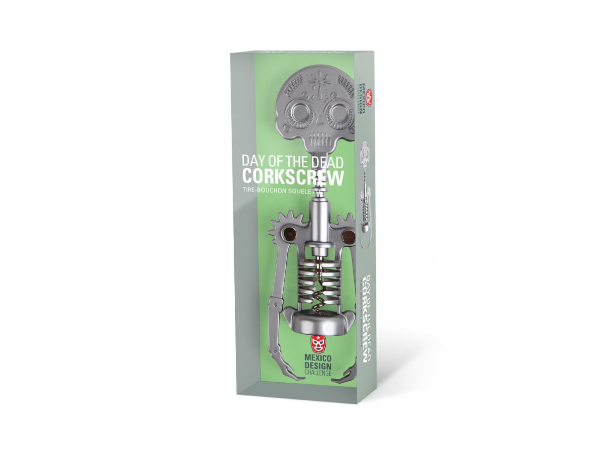 CORKSCREW DAY OF THE DEAD SKELETON