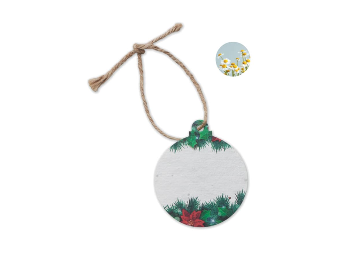 Julprydnad i fröpapper