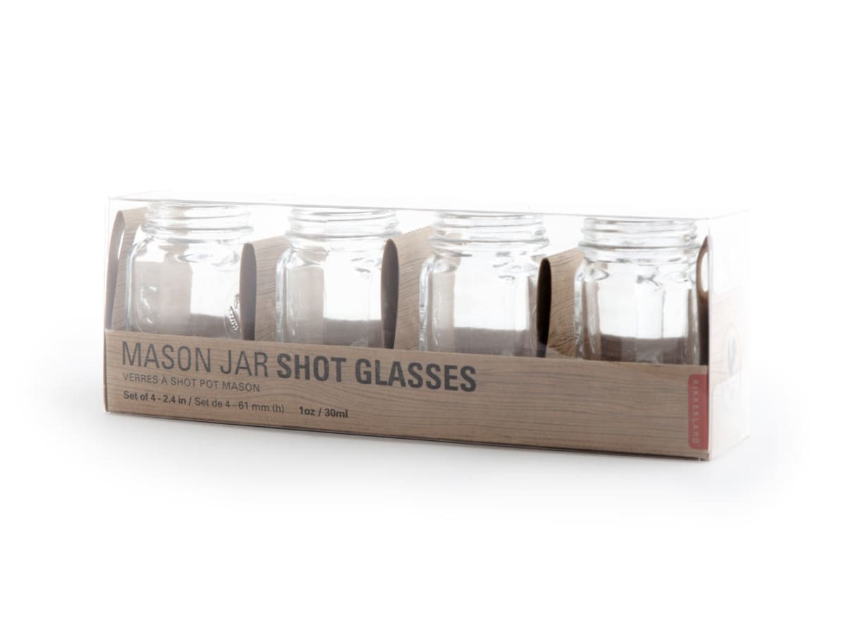 Mason jar shotglas 4-pack