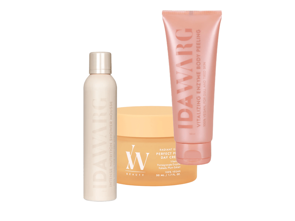 Daycream, showermousse & enzyme body peeling