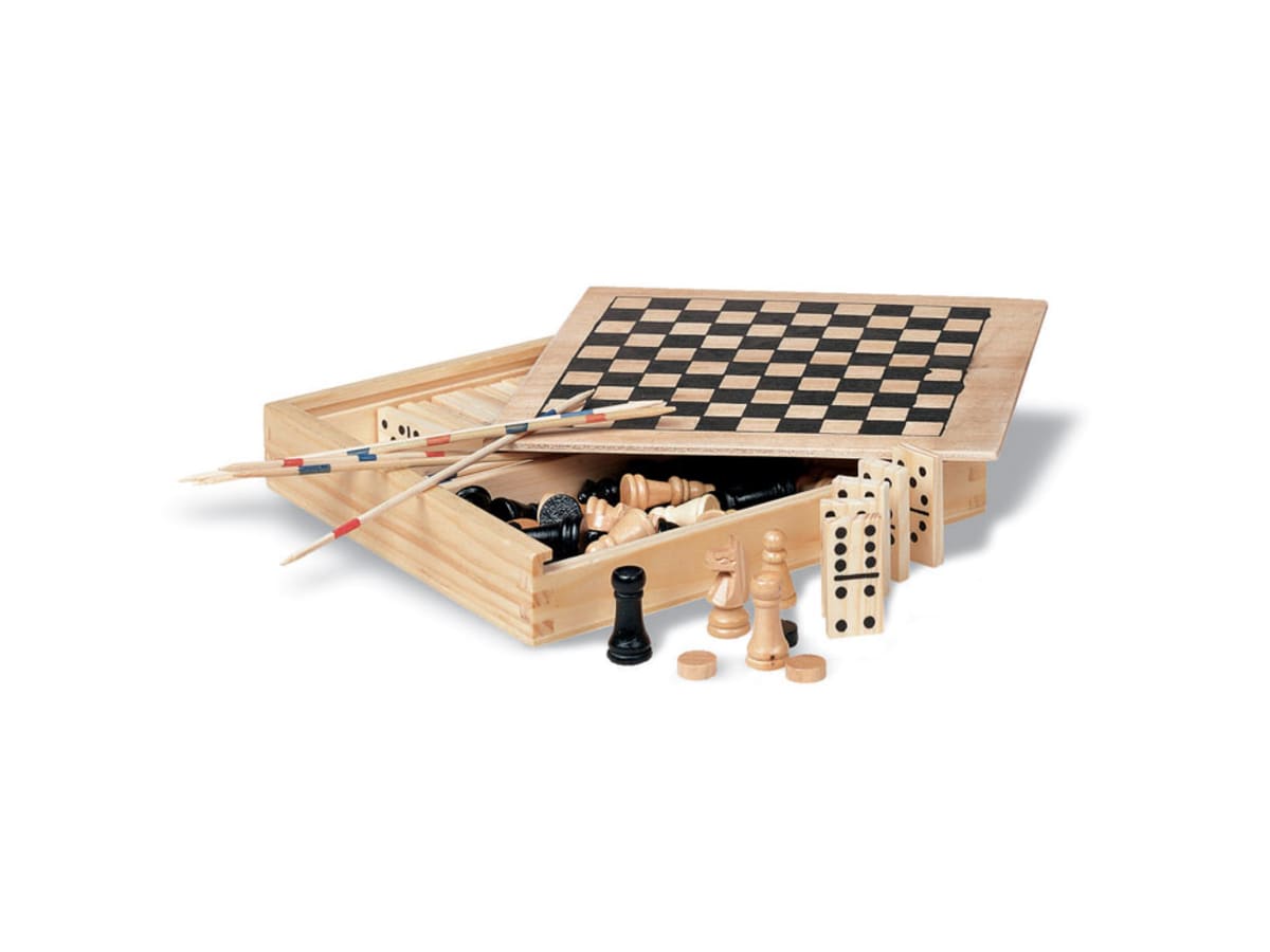 Låda med spel