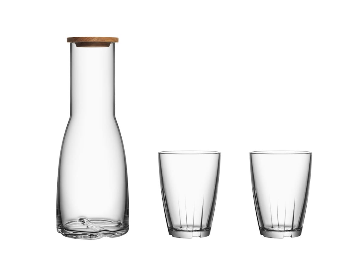 Bruk klar karaff + 2 tumbler stora