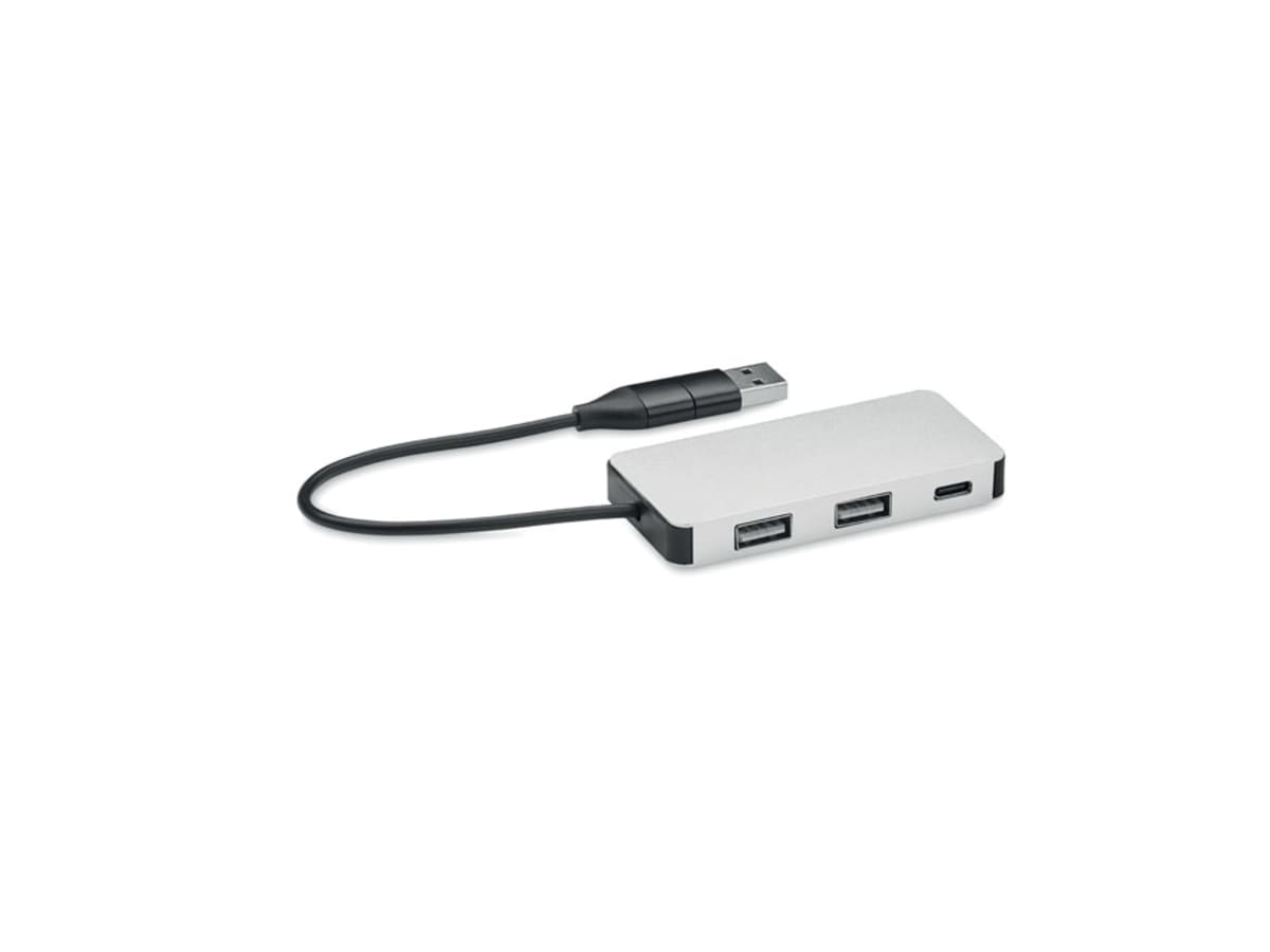 USB-hubb med 3 portar och 20 cm kabel